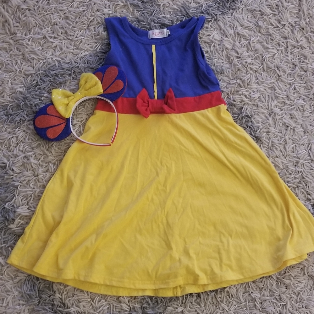 Snow White Dress and Matching Ears